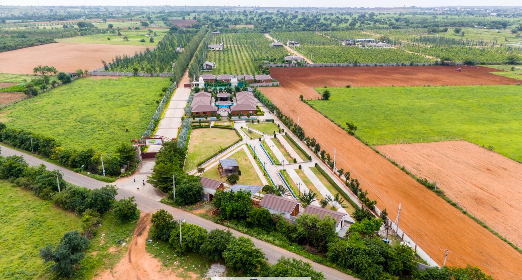 Aerial view of The Ranch Resorts property and surrounding greenery